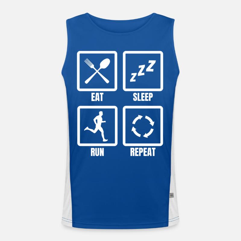 Läufer Routine Funktionelles Kontrast-Tank Top für Männer 