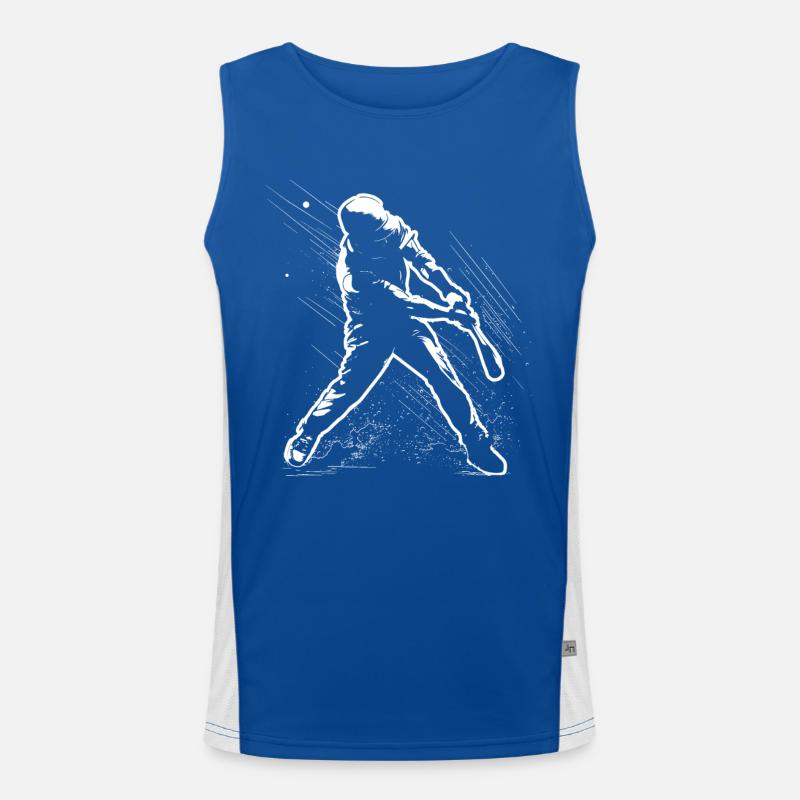 Baseball player Men's Functional Contrast Tank Top 