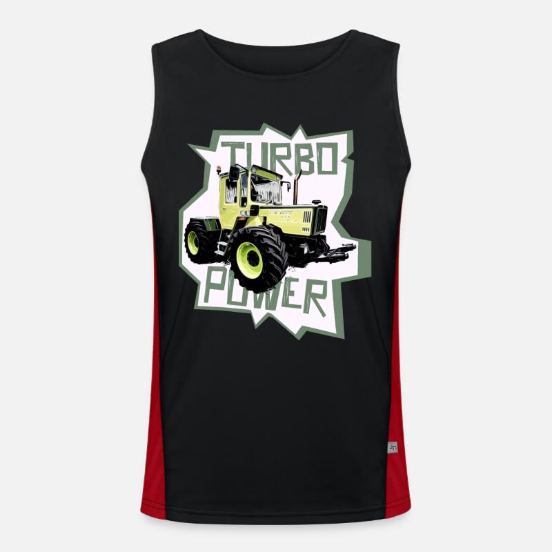 MB trac turbo power traktor Funktionelles Kontrast-Tank Top für Männer 