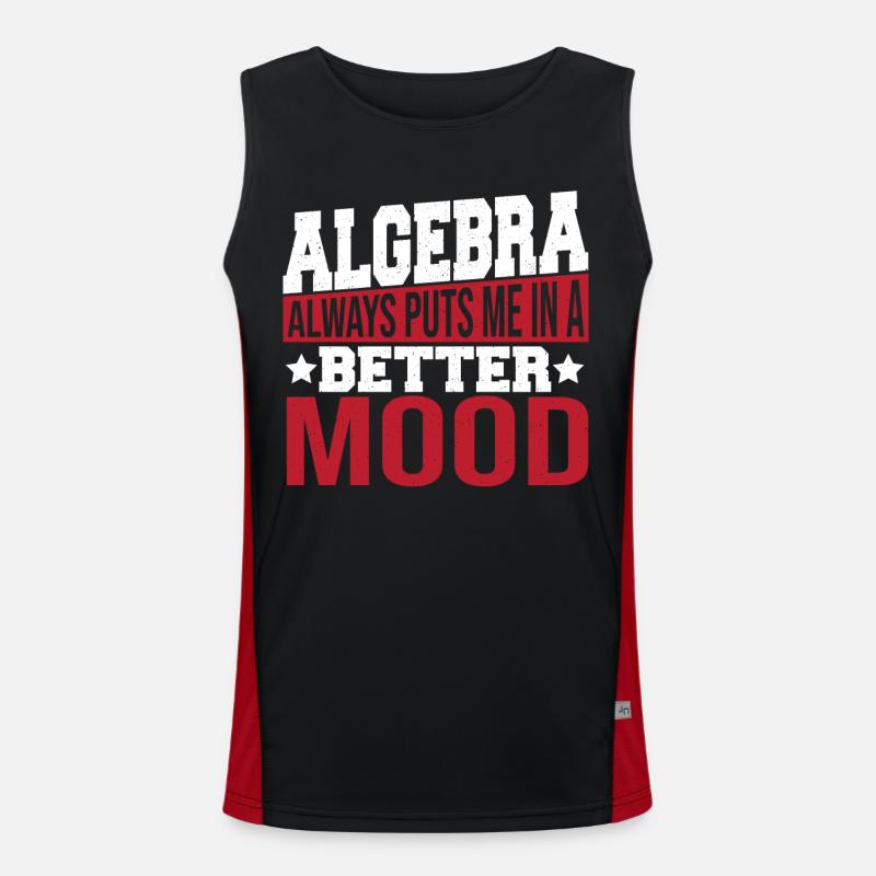 Formeln Mathe-Lehrer Algrebra Funktionelles Kontrast-Tank Top für Männer 