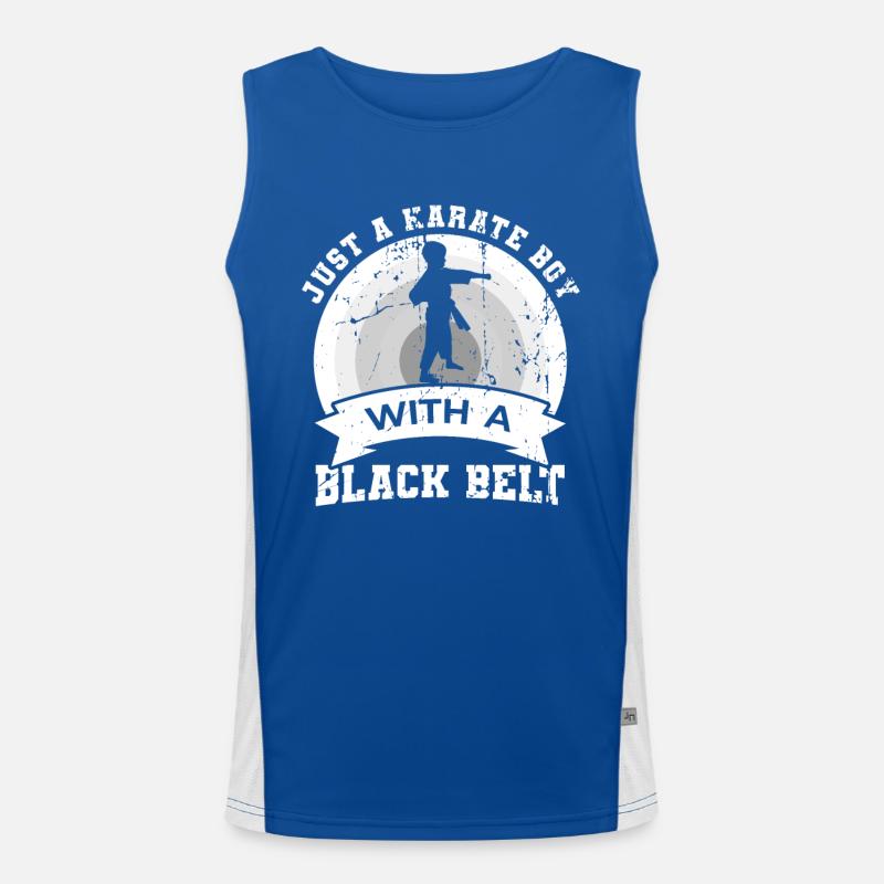 Karate Boy Men's Functional Contrast Tank Top 