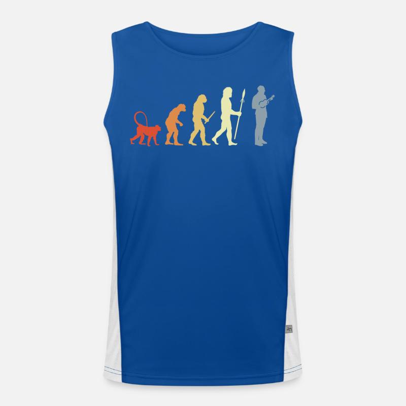 Évolution du ukuléléliste vintage Débardeur respirant contrasté Homme 