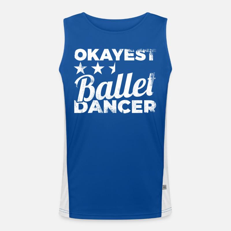 Okayest Ballet Dancer Funktionelles Kontrast-Tank Top für Männer 