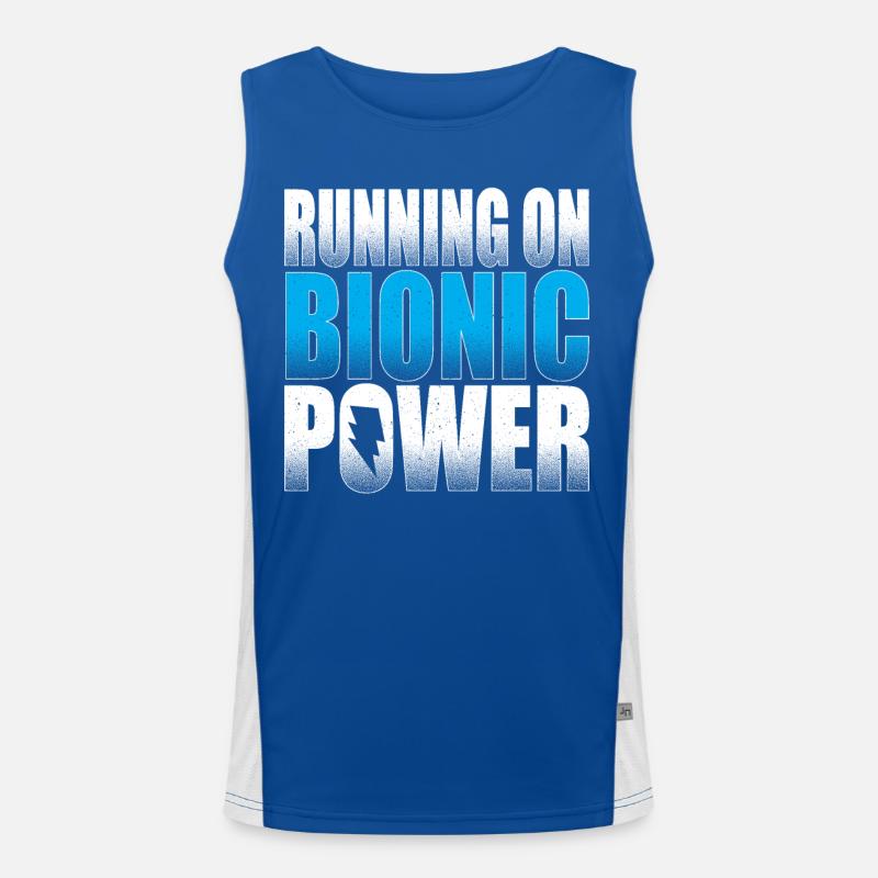 Courir sur Bionic Rehab Custom Parts Bionic Knee Débardeur respirant contrasté Homme 