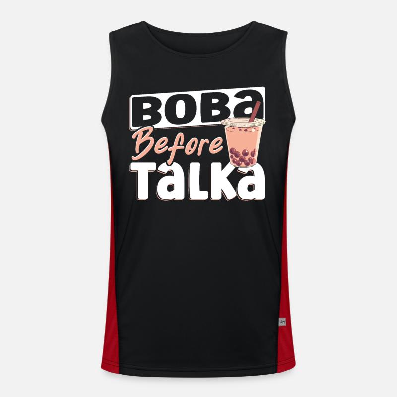 Schwarzer Tee Oolong-Tee Eistee Funktionelles Kontrast-Tank Top für Männer 