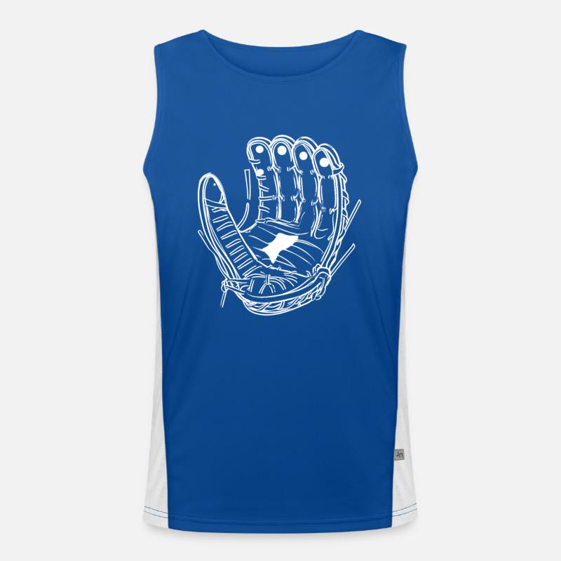 Baseball Handschuh Funktionelles Kontrast-Tank Top für Männer 