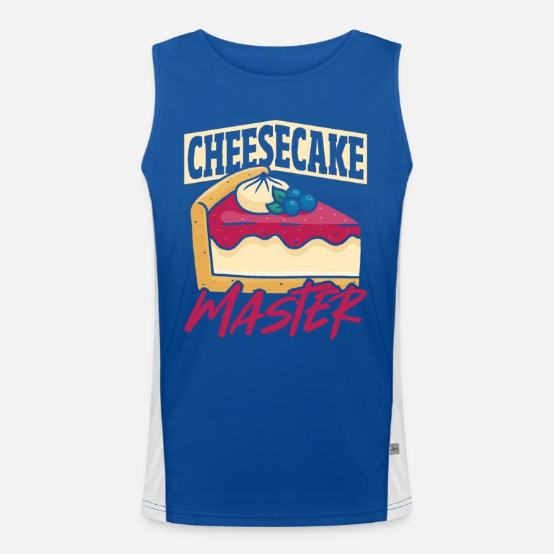 Gâteau au fromage Cheese Eater Candy Débardeur respirant contrasté Homme 