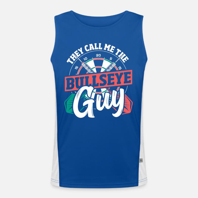 Throwing Sport Dart Player Dart-Throwing Men's Functional Contrast Tank Top 