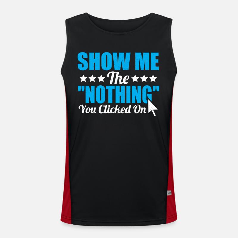 Computer Hacker Cyber Hacker Computer Funktionelles Kontrast-Tank Top für Männer 