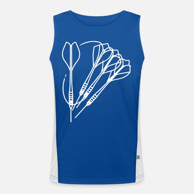 Dessin de fléchettes Débardeur respirant contrasté Homme 