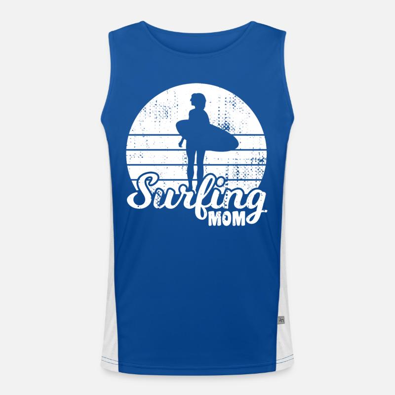 Surfer Mutter Funktionelles Kontrast-Tank Top für Männer 