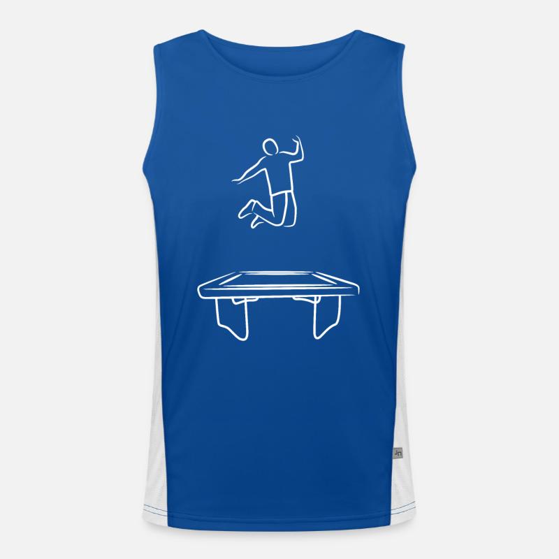 Saut trampoline amusant Débardeur respirant contrasté Homme 