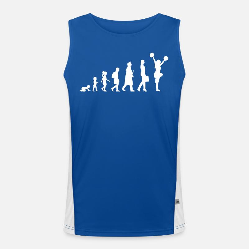 Evolution Of A Cheerleader Men's Functional Contrast Tank Top 