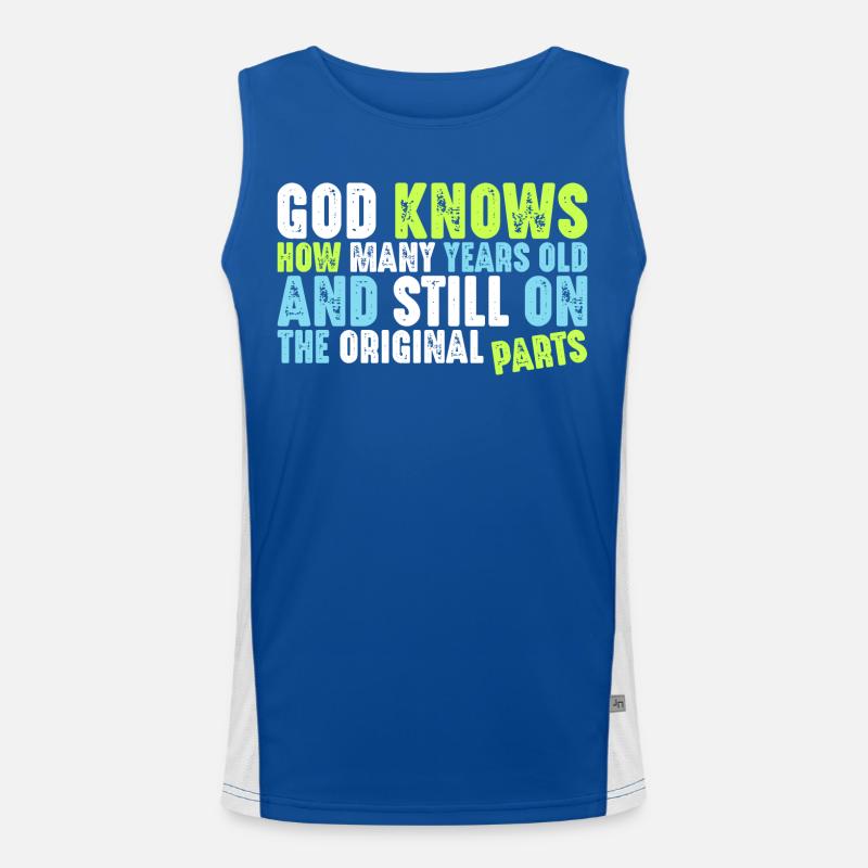 years old year since Men's Functional Contrast Tank Top 