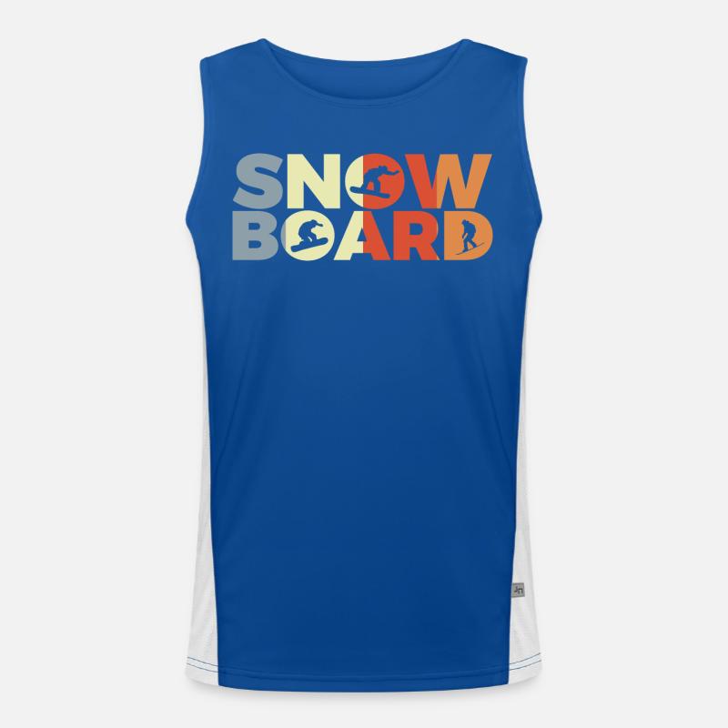 Snowboard lovers Men's Functional Contrast Tank Top 