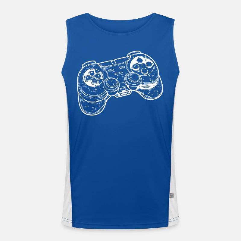 Videospiel Controller Zeichnung Funktionelles Kontrast-Tank Top für Männer 