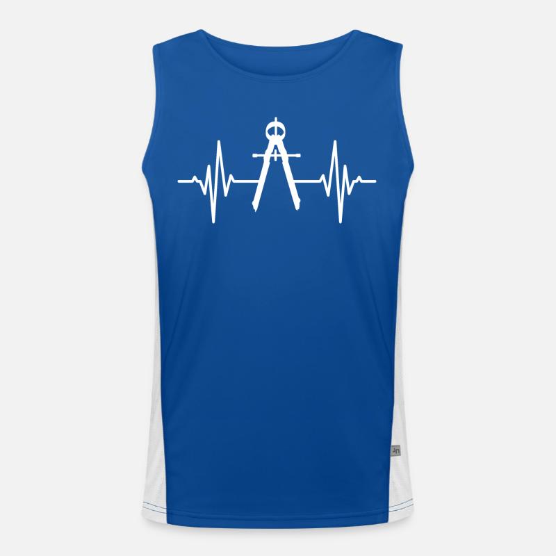 Circuit Heart Palpitations Men's Functional Contrast Tank Top 