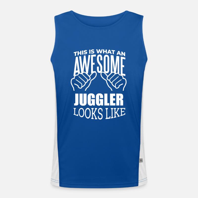 Jonglage Funktionelles Kontrast-Tank Top für Männer 