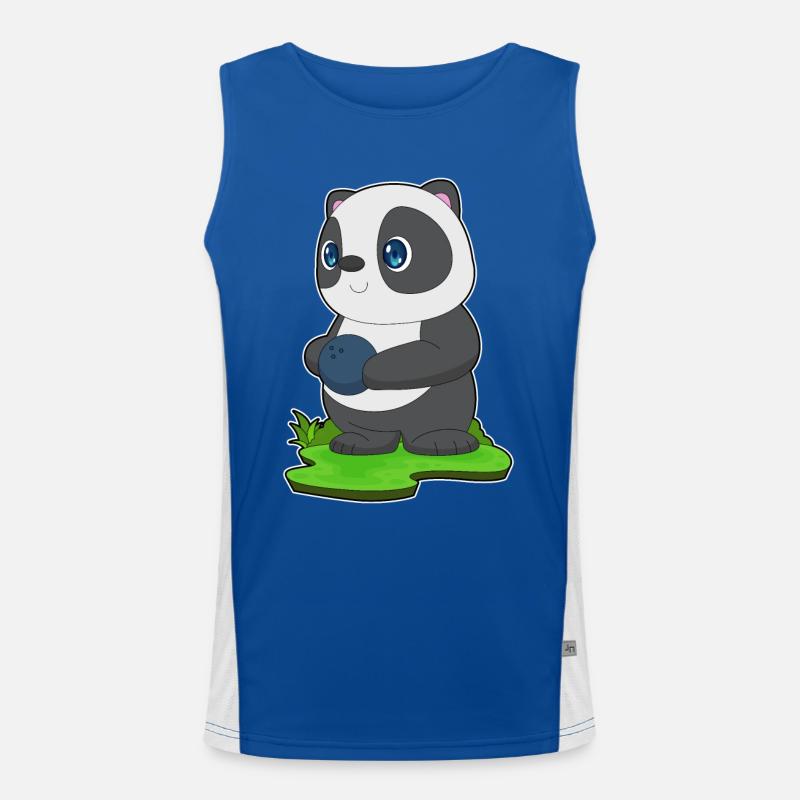 Boule de bowling Panda Débardeur respirant contrasté Homme 