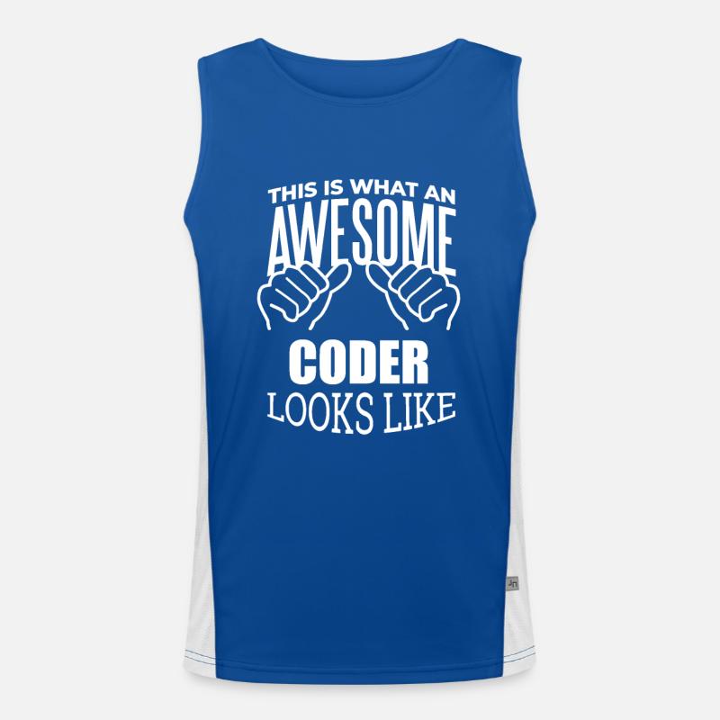 Programmierer Funktionelles Kontrast-Tank Top für Männer 