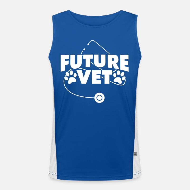 Veterinary student Men's Functional Contrast Tank Top 