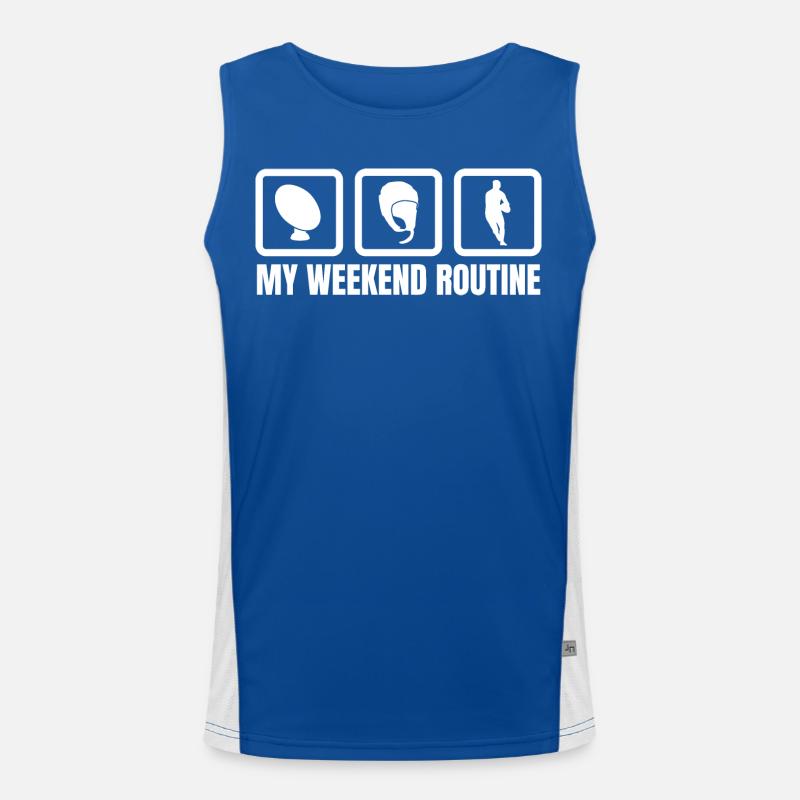 Meine Wochenendroutine Funktionelles Kontrast-Tank Top für Männer 