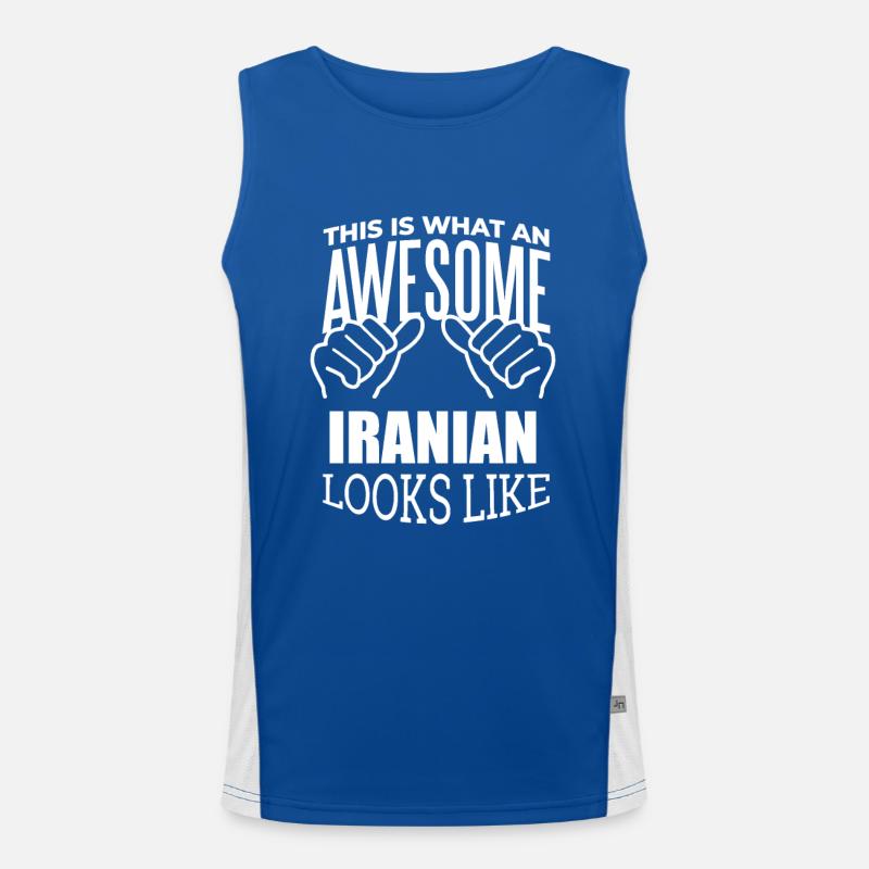 Iran Débardeur respirant contrasté Homme 