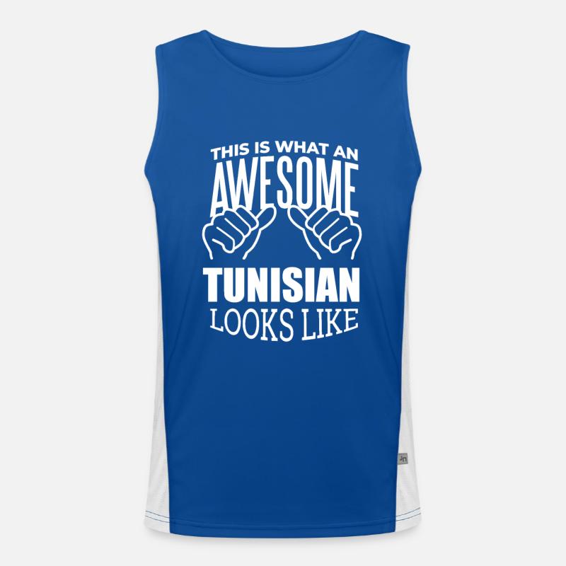 Tunisia Men's Functional Contrast Tank Top 