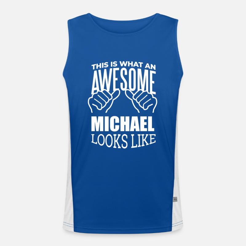 Michael Funktionelles Kontrast-Tank Top für Männer 