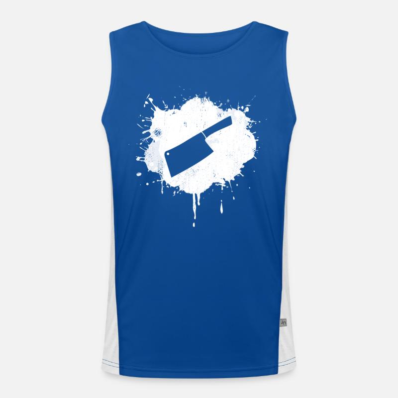 Cleaver Sketch Men's Functional Contrast Tank Top 