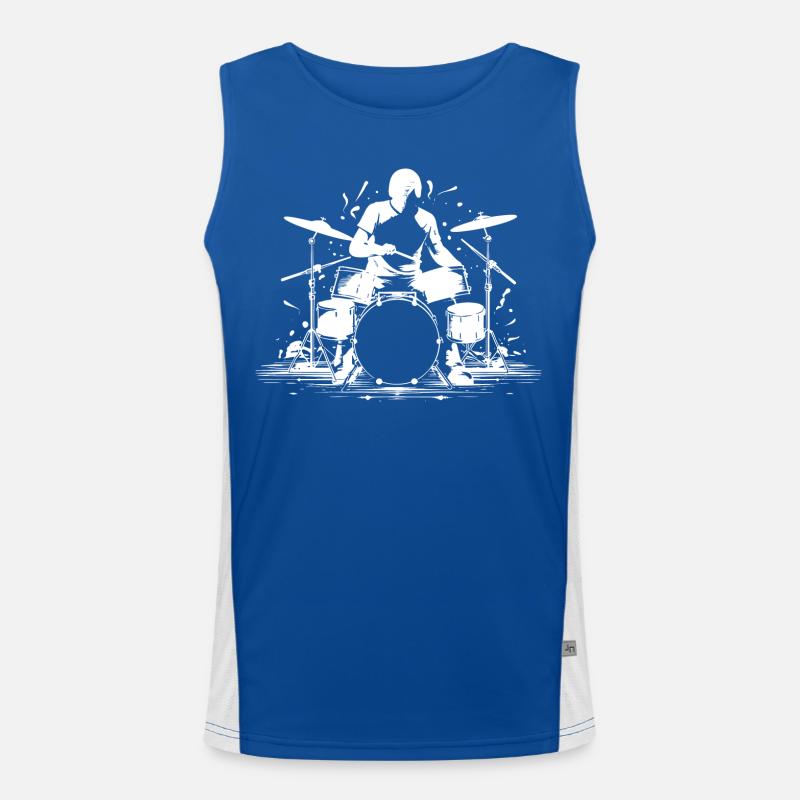 Graphiques Drummer Débardeur respirant contrasté Homme 