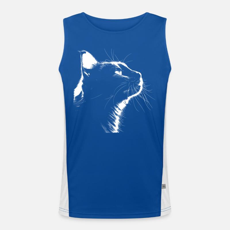 Silhouette Chat Débardeur respirant contrasté Homme 