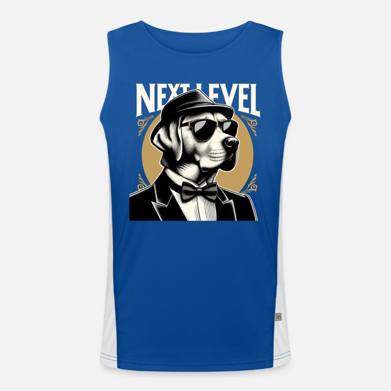 Dudley Labrador Tuxedo Suit Next Level Gift Men's Functional Contrast Tank Top 