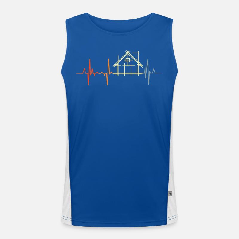 Architecte Cardiogram Look Rétro Débardeur respirant contrasté Homme 