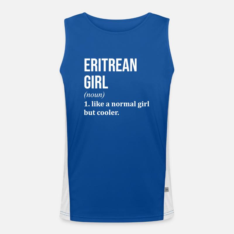 Eritrea Funktionelles Kontrast-Tank Top für Männer 