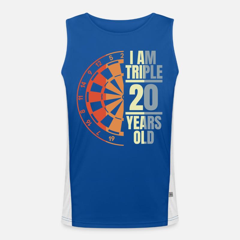Dart Opa Funktionelles Kontrast-Tank Top für Männer 