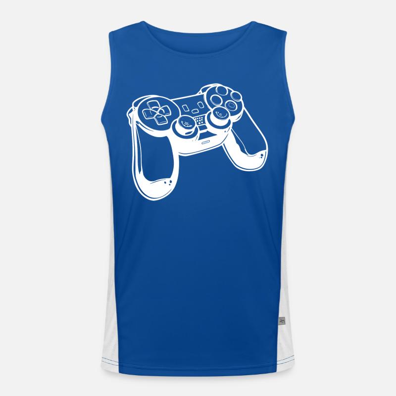 Game Controller Skizze Funktionelles Kontrast-Tank Top für Männer 