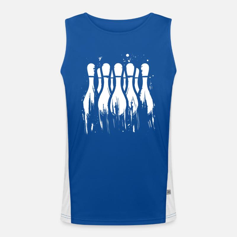 Graphiques de bowling Débardeur respirant contrasté Homme 