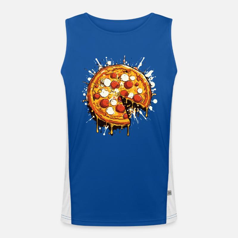 Graphique de pizza Débardeur respirant contrasté Homme 