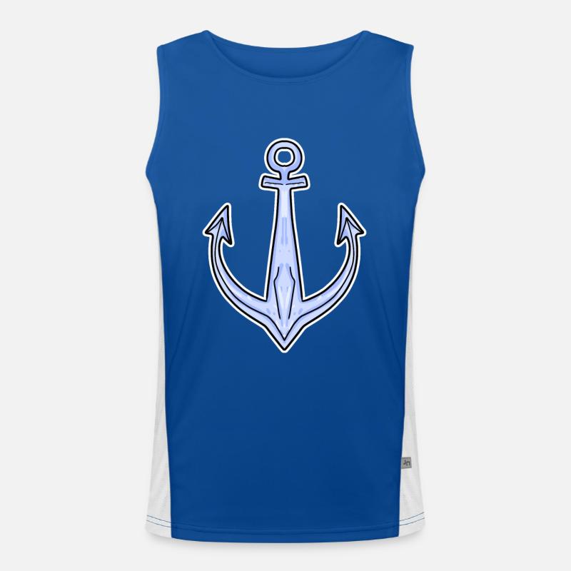 Symbole d’ancre bateau de la mer du Nord Débardeur respirant contrasté Homme 