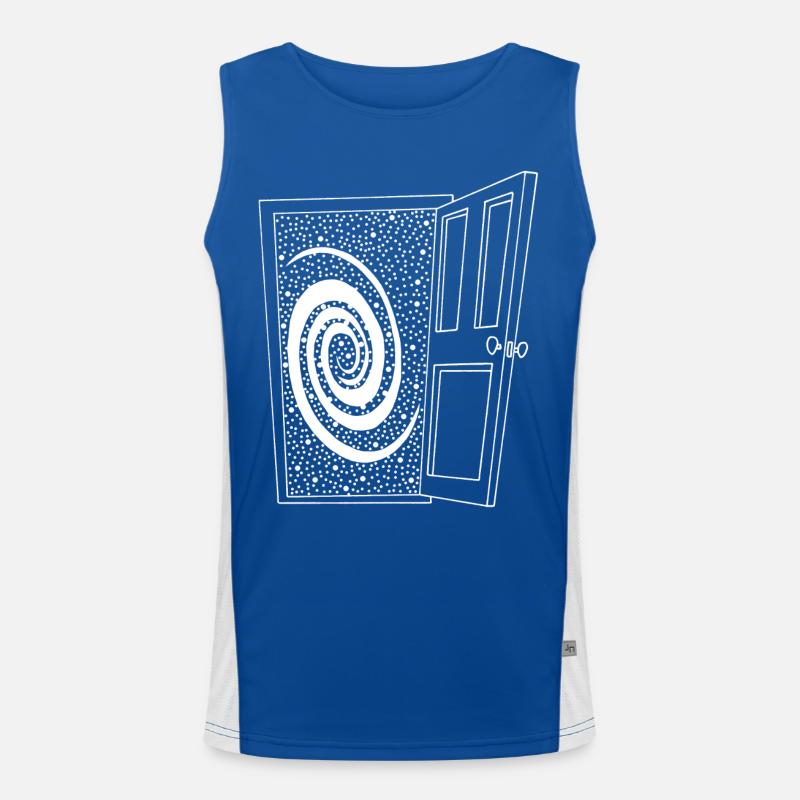 Open door to the universe Men's Functional Contrast Tank Top 