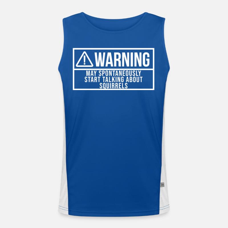Eichhörnchen Funktionelles Kontrast-Tank Top für Männer 