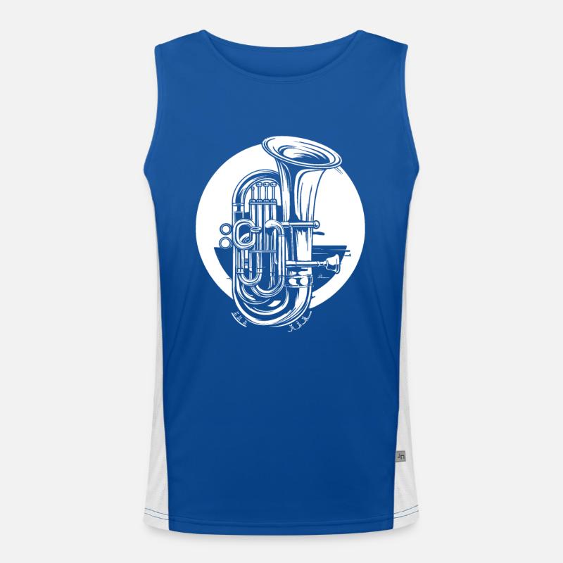 Dessin de tuba Débardeur respirant contrasté Homme 