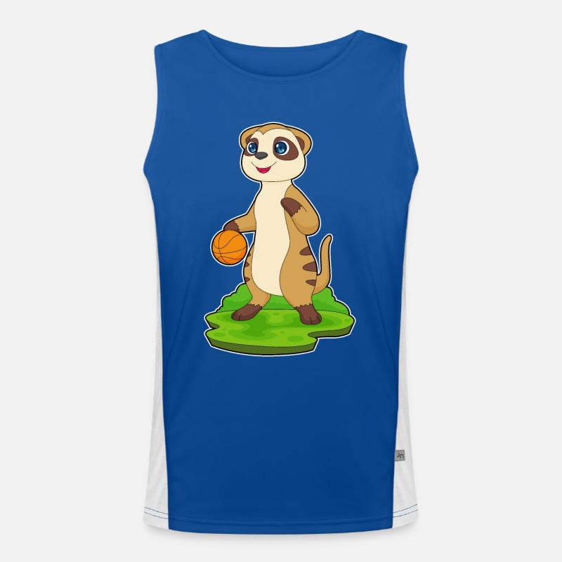 Meerkat Basketteur Basketteur Débardeur respirant contrasté Homme 