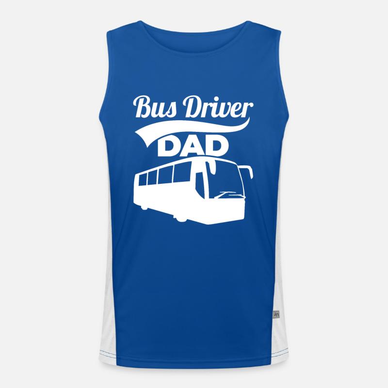 Bus Driver Dad Men's Functional Contrast Tank Top 
