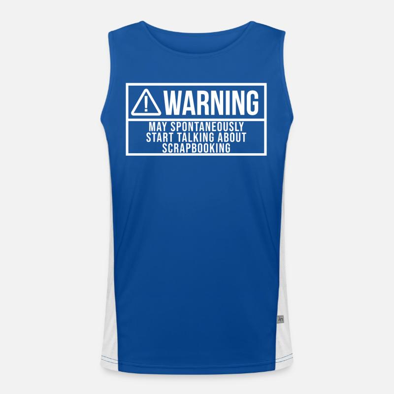 Scrap Booking Men's Functional Contrast Tank Top 