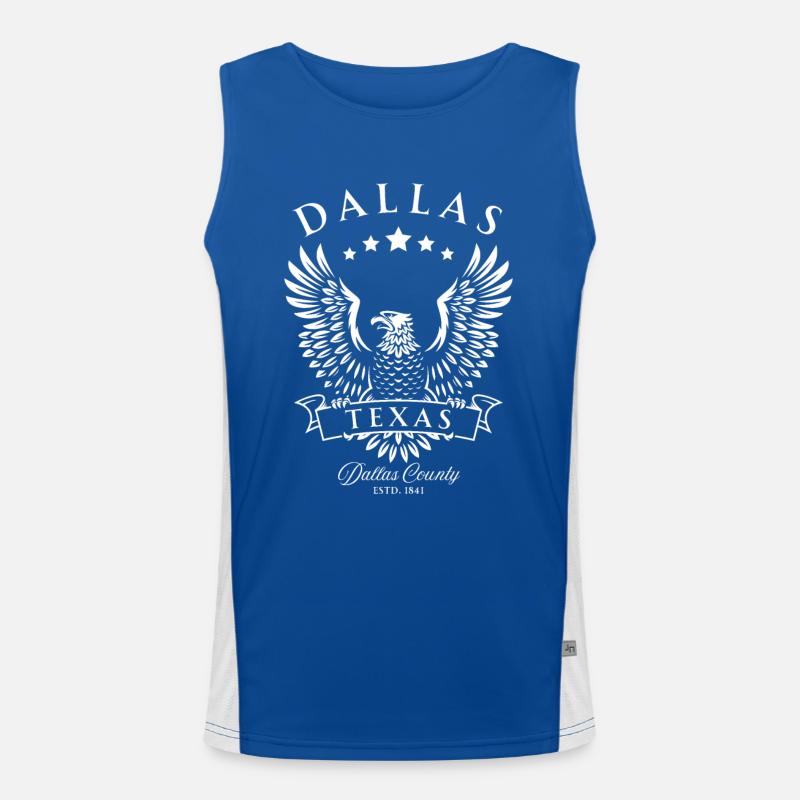 Dallas Texas American Vintage Eagle Men's Functional Contrast Tank Top 