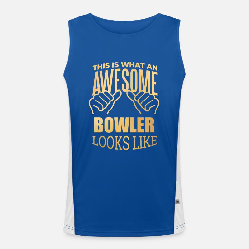 kegeln Funktionelles Kontrast-Tank Top für Männer 