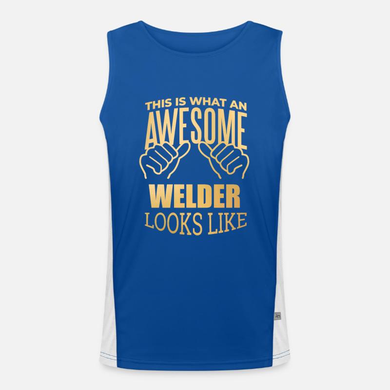 Schweißen Funktionelles Kontrast-Tank Top für Männer 