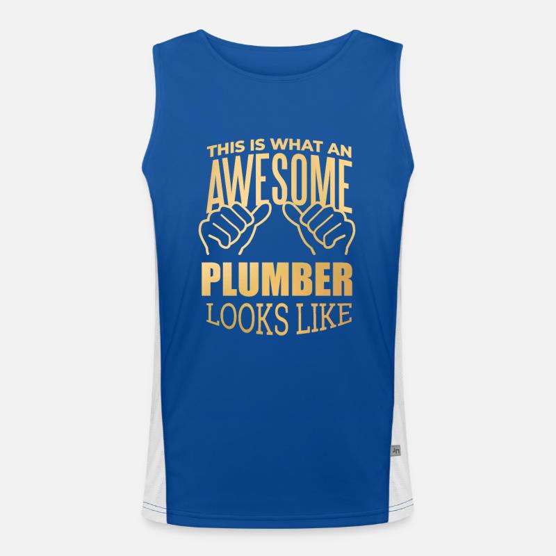 Plumber Men's Functional Contrast Tank Top 